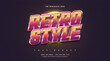 © WzKz - Colorful Retro Text Style with 3d Embossed Effect. Editable Text Style Effect