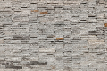 Poster - modern gray brick wall background