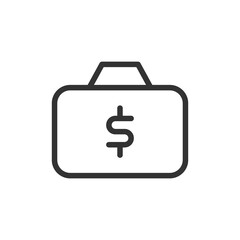 Canvas Print - Income line icon in trendy style.