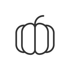 Poster - Pumpkin line icon, sign or symbol.