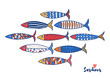 Cute sardine poster.