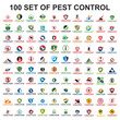 set of pest control logo , set of insecticide vector