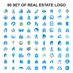 Wall Mural - set of real estate logo , set of building vector