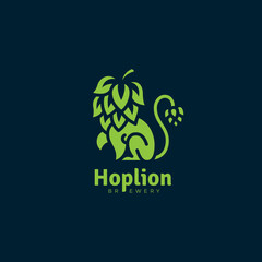 Canvas Print - Hop lion logo