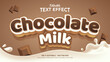 Chocolate and Milk 3d Style Editable Text Effects