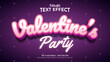 Valentines Day Party Editable Text Effect