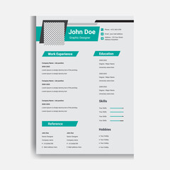 Wall Mural - Cv Resume Template , Professional Fully Editable Cv Resume Template