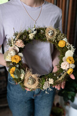 Wall Mural - easter wreath
