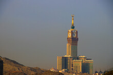 Mecca Clock Tower. Skyline With Abraj Al Bait. Saudi Arabia