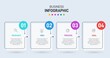 © shendart - Infographic design with icons and 4 options or steps. Thin line vector. Infographics business concept. Can be used for info graphics, flow charts, presentations, web sites, banners, printed materials.