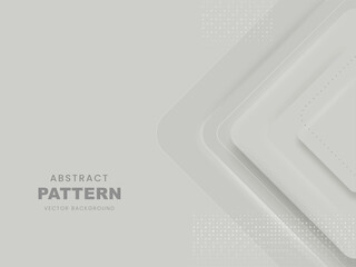 Sticker - Vector Abstract Geometric Pattern Background In Gray Color.