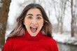 © Ani Jo/Westend61 - Playful woman with mouth open during winter