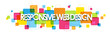 © Web Buttons Inc - RESPONSIVE WEB DESIGN colorful vector typography banner with icons and symbols on white background