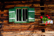 © Lisa und Wilfried Bahnm√ºller/Westend61 - Flowers by green window of wooden house