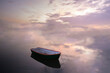 © Christina Falkenberg/Westend61 - Boat moored on calm sea against cloudy sky during sunset