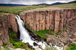 The mighty North Clear Creek Falls is a popular attraction between Lake City and Creede, Colorado