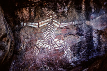 Aboriginal Rock Art At Nourlangie, Kakadu National Park.