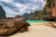 © Tandem Stock - The beach of the Phi Phi Islands made famous by a movie of the same name.