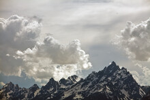 Dramatic Light And Clouds On The Tetons In Grand Teton National Park