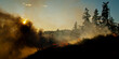 © Tandem Stock - Firefighters in Washington state, USA prescribed burns in the area.