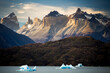 © Tandem Stock - Icebergs in Lago Grey in the Torres del Paine National Park, Patagonia, Chile.