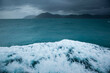 © Tandem Stock - Overcast skies, clouds and stormy weather in the Cook Strait of New Zealand during a ferry crossing from Wellington on the North Island to Picton on the South Island.