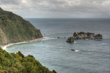 View Off New Zealand's West Coast From Knights Point On The South Island
