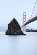 © Tandem Stock - High key image of the Golden Gate Bridge in the mist.