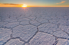 Salar De Uyuni Is The Largest Salt Flat In The World And Is In South West Bolivia.