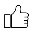 © Ade - Thumbs up thumbs down icon vector color editable