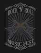 © Bayu - illustration vector rock n roll music fest poster