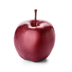 Fresh red apple on white background