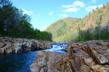 Canvas Print - mountain river in the mountains