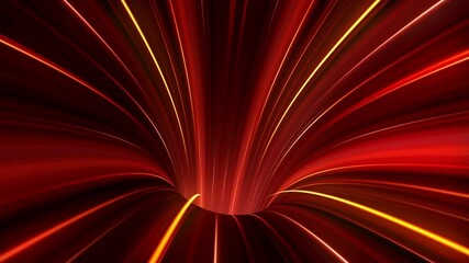 Fototapete - Streak light inside wormhole and blackhole, visualize of warp drive thru galaxy time travel in space of universe, burst crazy speed of internet connection