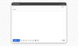 © Mariia - Mail mockup screen. Template of browser window for contact form. Vector illustration isolated on transparent background