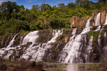 Wall Mural - Pongour waterfall, Central Highlands of Vietnam, Southeast Asia