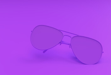 Modern sunglasses. 3d Render illustration