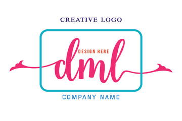 DML lettering logo is simple, easy to understand and authoritative