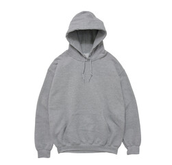 Wall Mural - blank hoodie sweatshirt color grey front view on white background