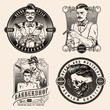 © DGIM studio - Vintage barbershop badges