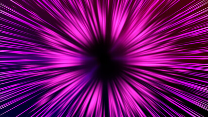 vector illustration of faster than light (ftl) interstellar or intergalactic travel. speed of light 