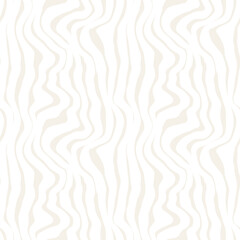 Vector seamless pattern. Abstract striped texture with layered effect. Creative background with beige stripes. Decorative design with wavy stains. Can be used as swatch for illustrator.