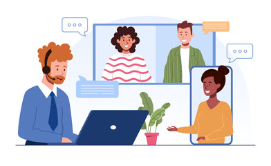 Video conferencing people