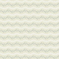 Wall Mural - seamless floral stripe pattern beige green and white