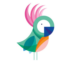 Sticker - parrot bird fauna