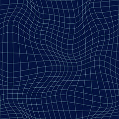 System distorted grid pattern. Seamless vector
