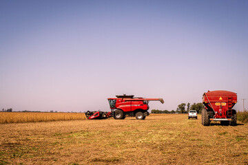 tractor in field