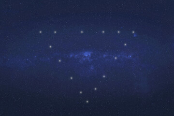 Wall Mural - triangle fiction constellation. dream fantastic wallpaper. elements of this illustration were furnis