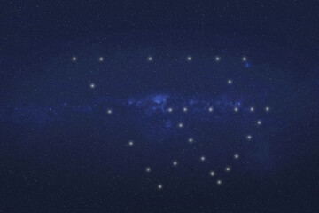 Wall Mural - triangles fiction constellation. dream fantastic wallpaper. elements of this illustration were furni