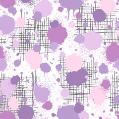 Wall Mural - abstract seamless pattern. pastel color. repeated brush stroke texture. watercolor background. repea